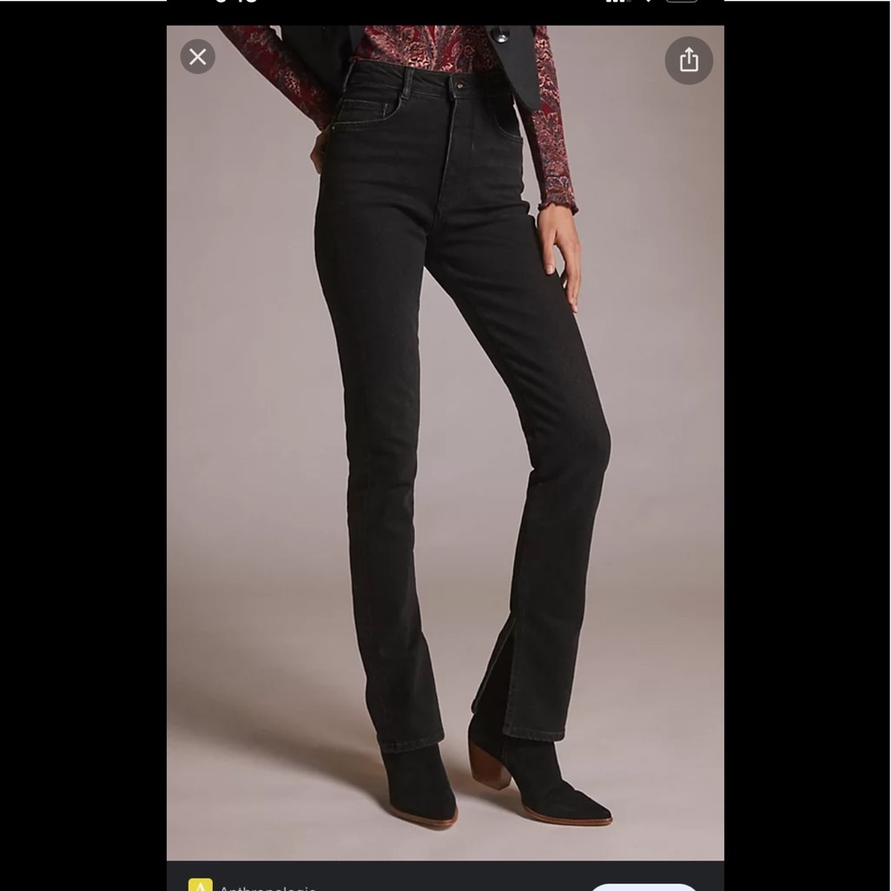 Anthropologie Pilcro The Split Straight Jeans
